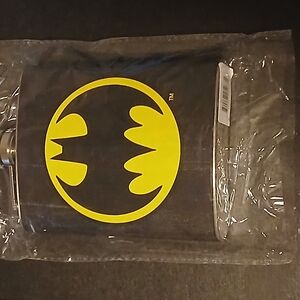 Batman Logo Black and Yellow Flask